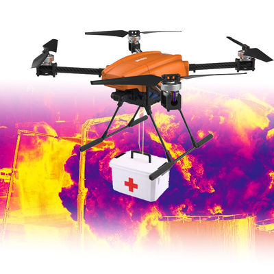 Przemysłowy dron bezzałogowy z widzeniem termicznym i nocnym 2.7K 30FPS podwójny aparat helikopter bezzałogowy